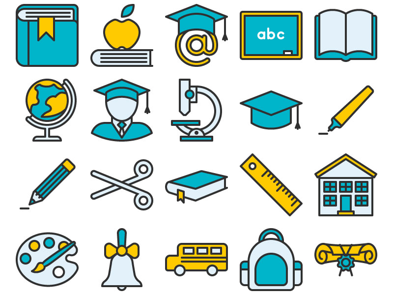 Education Icon Set 800x600 Education Icon Set