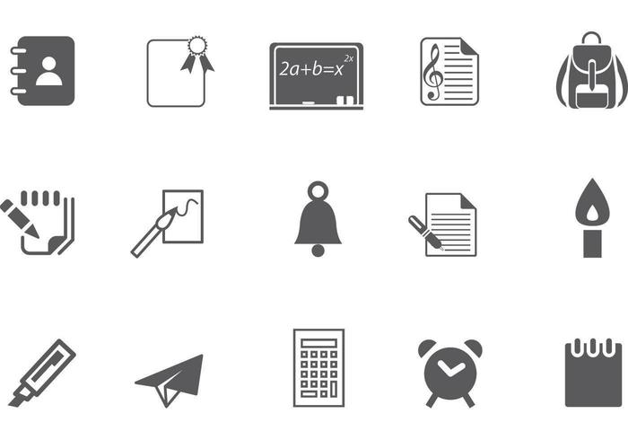Education Icon Vector Pack One 700x490 Education Icon Vector Pack One