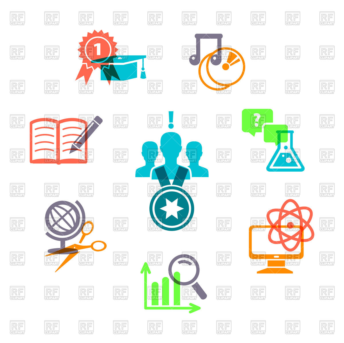 Education Icons Vector Image Of Icons And Emblems Sonneon 1200x1199 Education Icons Vector Image Of Icons And Emblems Sonneon