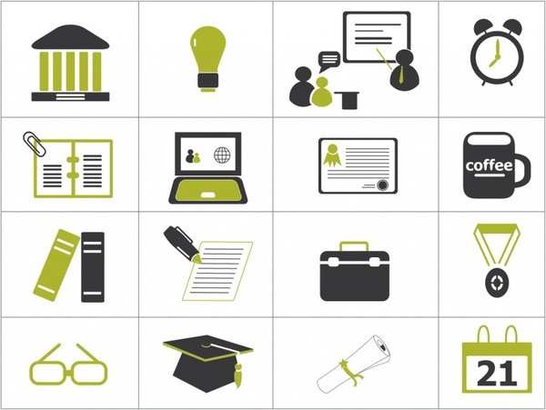 Higher Education Icons Free Vector In Adobe Illustrator 600x451 Higher Education Icons Free Vector In Adobe Illustrator