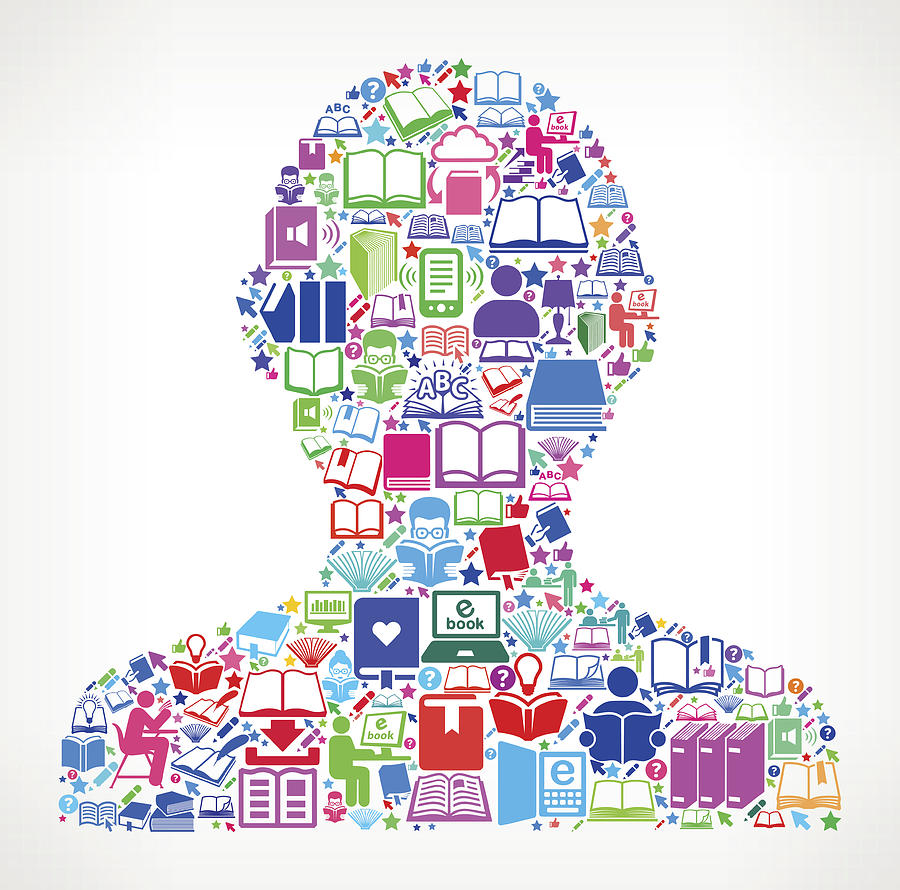 Human Silhouette Reading Books And Education Vector Icon 900x890 Human Silhouette Reading Books And Education Vector Icon