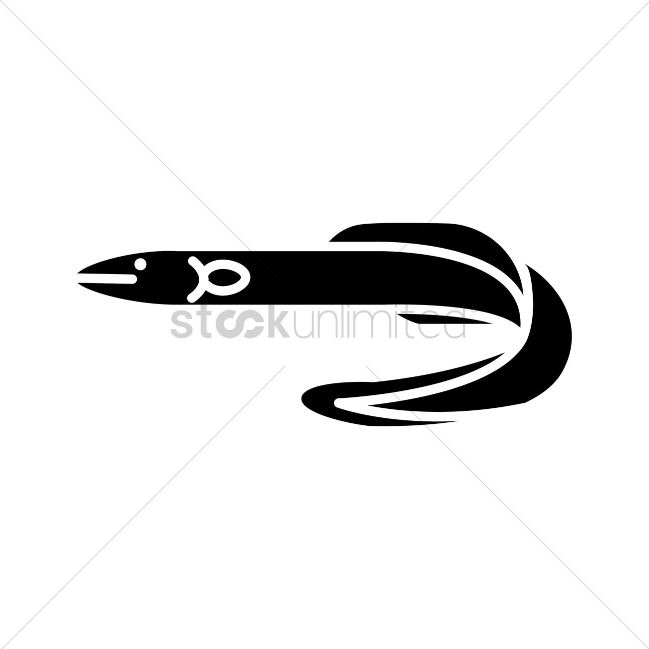 1300x1300 Eel Icon Vector Image