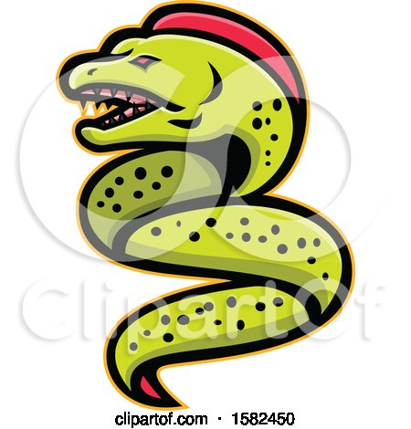 450x470 Clipart Of A Tough Moray Eel