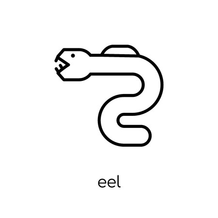 450x450 Vector Illustration Of Electric Eel Cartoon Royalty Free Vector