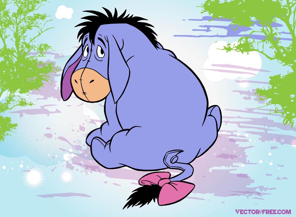 Eeyore Vector Vector Art Graphics 1000x732 Eeyore Vector Vector Art Graphics