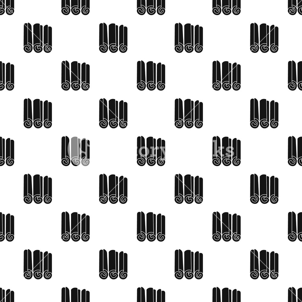 1000x1000 Cinnamon Sticks Pattern Seamless In Simple Style Vector