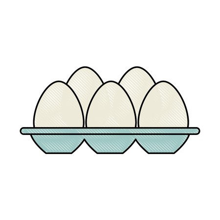 450x450 Eggs Carton Isolated Icon Vector Illustration Design Royalty Free