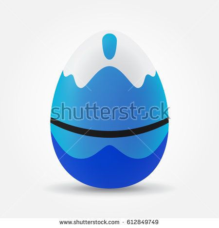 450x470 Happy Easter Egg With Wave Water Decoration Design Realistic