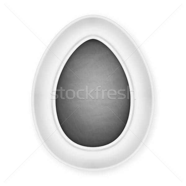 600x600 Decorative Frame From Egg Shape Vector Illustration