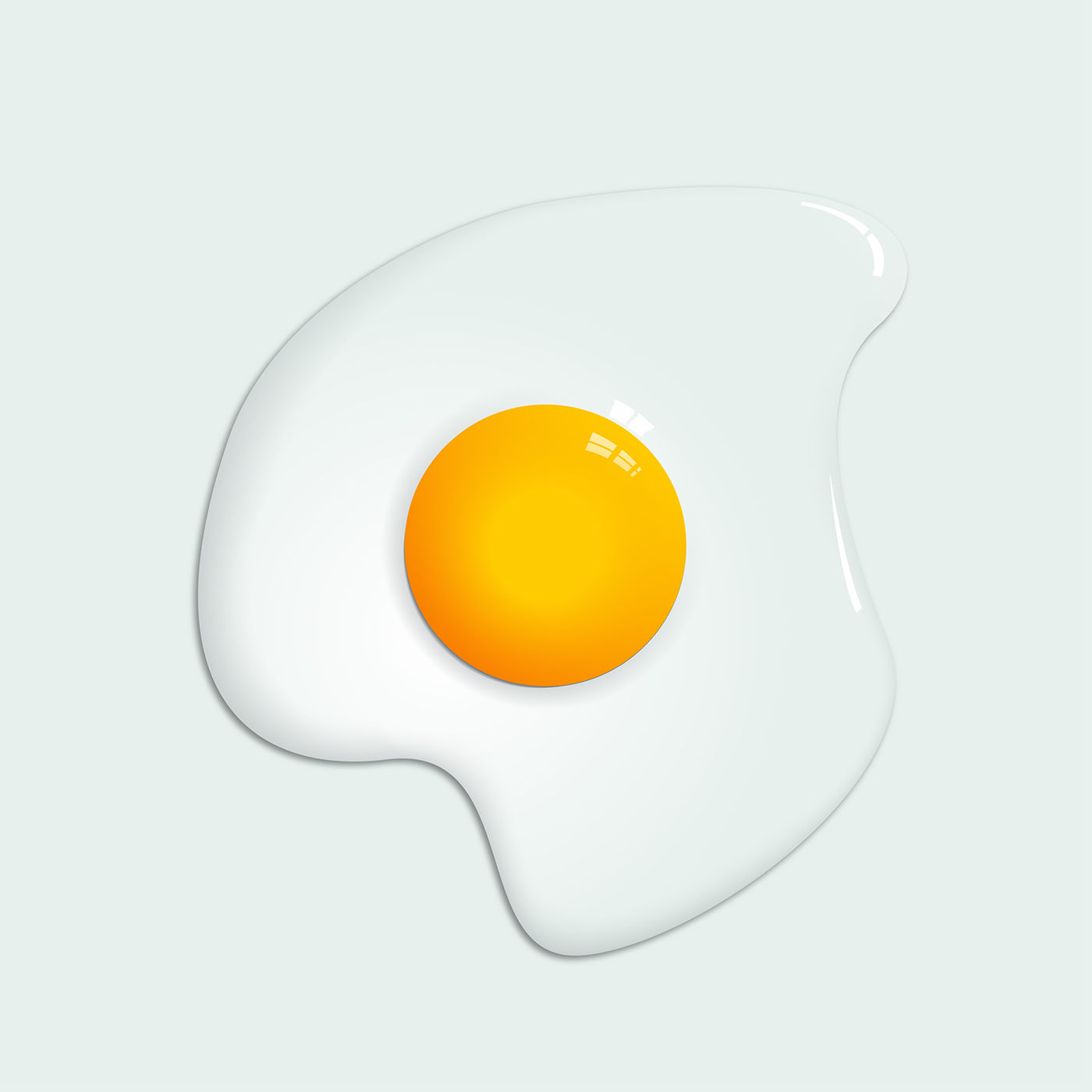 Egg Vector Illustration On Behance 1400x1400 Egg Vector Illustration On Behance