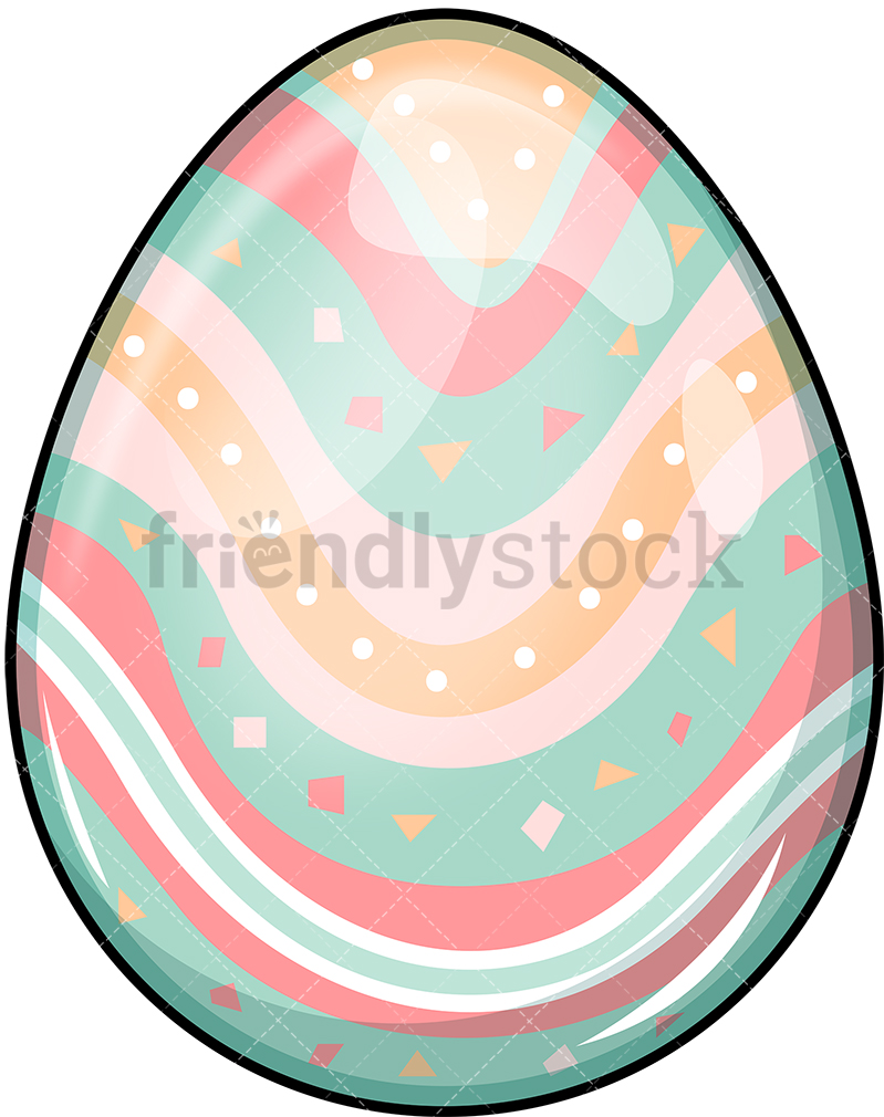 Painted Easter Egg Cartoon Vector Clipart 799x1010 Painted Easter Egg Cartoon Vector Clipart