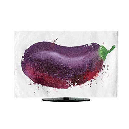425x425 Television Cover Eggplant Vector Logo Design Template