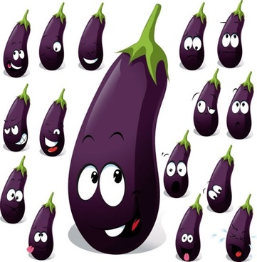 361x368 Eggplant Vector Free Vector Download