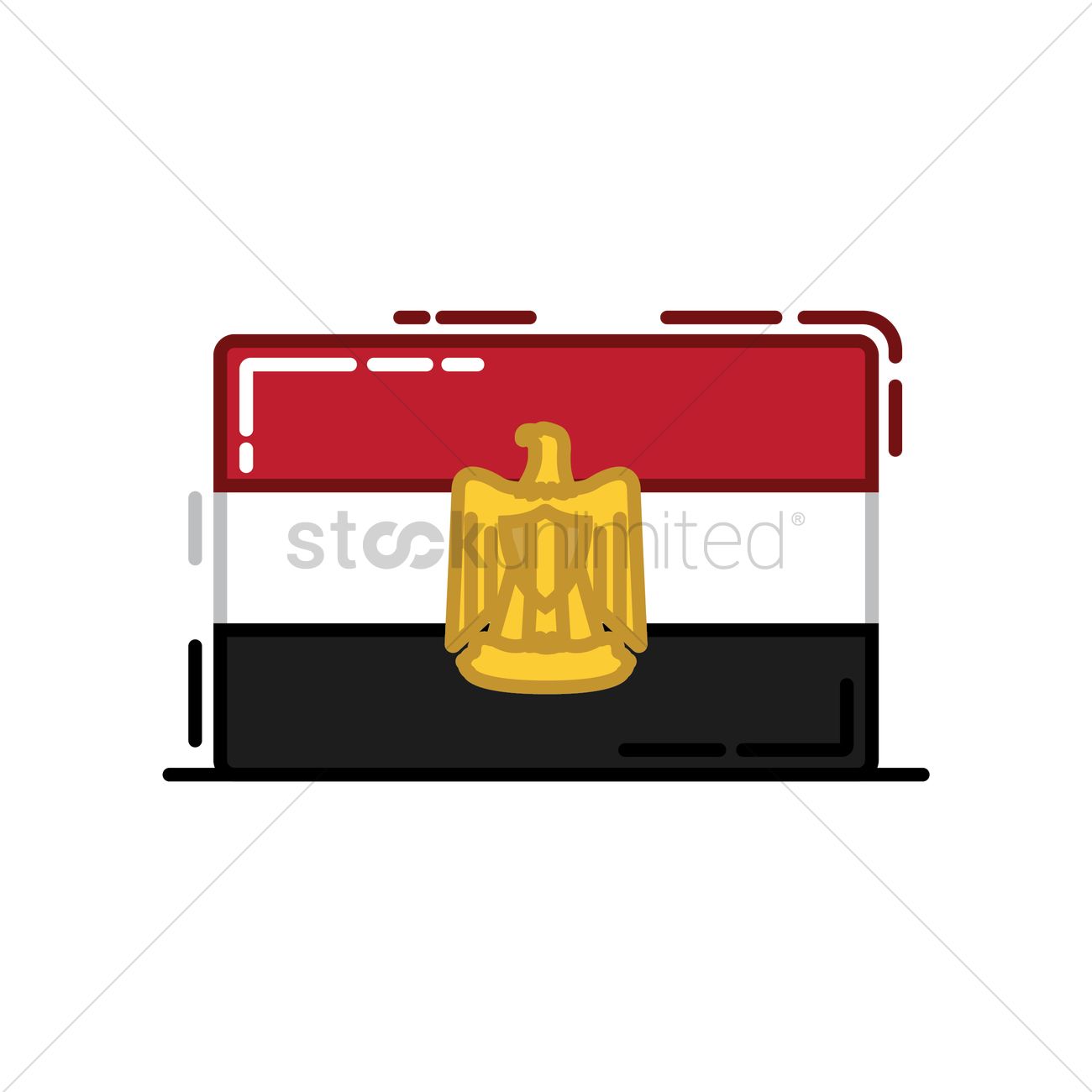 Egypt Flag Vector Image 1300x1300 Egypt Flag Vector Image