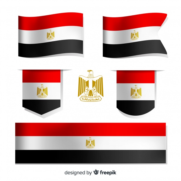 Set Of Egypt National Flags Vector Free Download 626x626 Set Of Egypt National Flags Vector Free Download