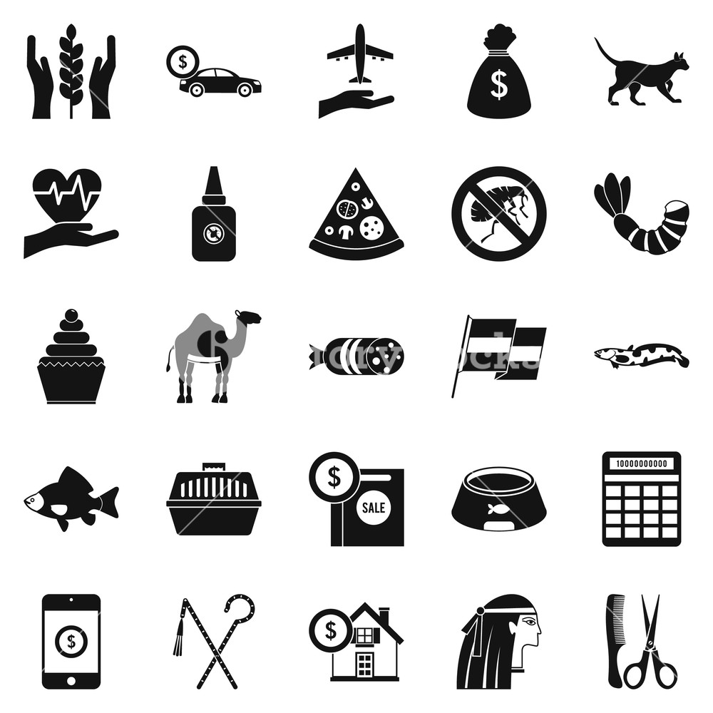 1000x1000 Egypt Icons Set Simple Set Of Egypt Vector Icons For Web