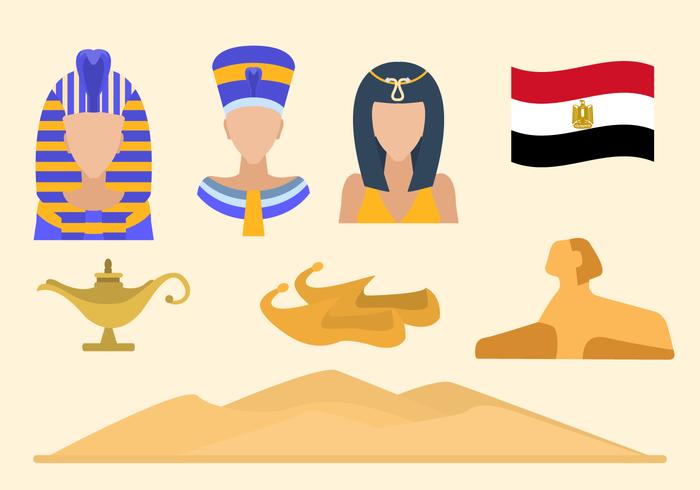 700x490 Flat Egypt Vectors