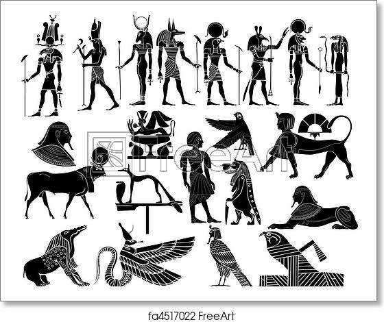 560x470 Free Art Print Of Vector Themes Of Ancient Egypt Vector