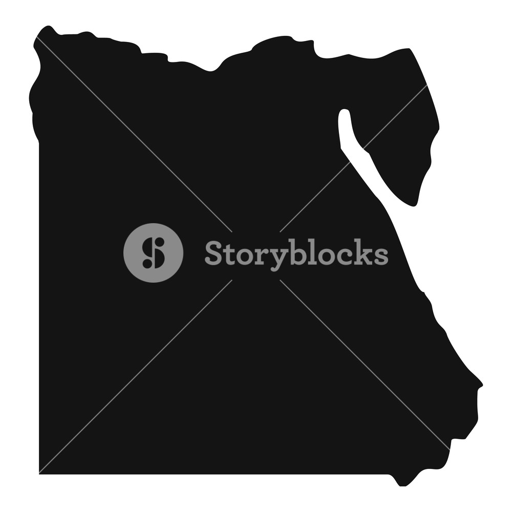 1000x1000 Map Of Egypt Icon Simple Illustration Of Map Of Egypt Vector Icon