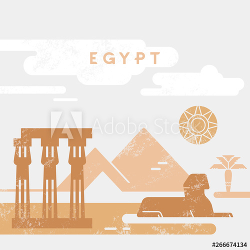 500x500 Outline And Silhouette Of Egypt