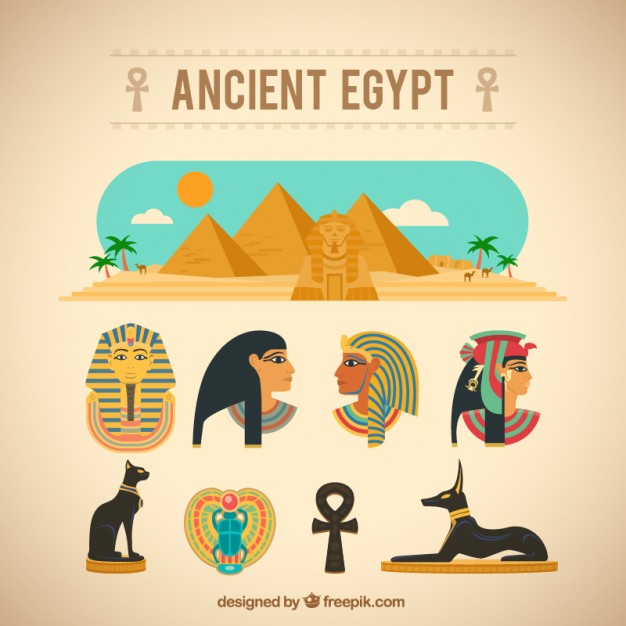 626x626 Ancient Egypt Elements Vector Free Download