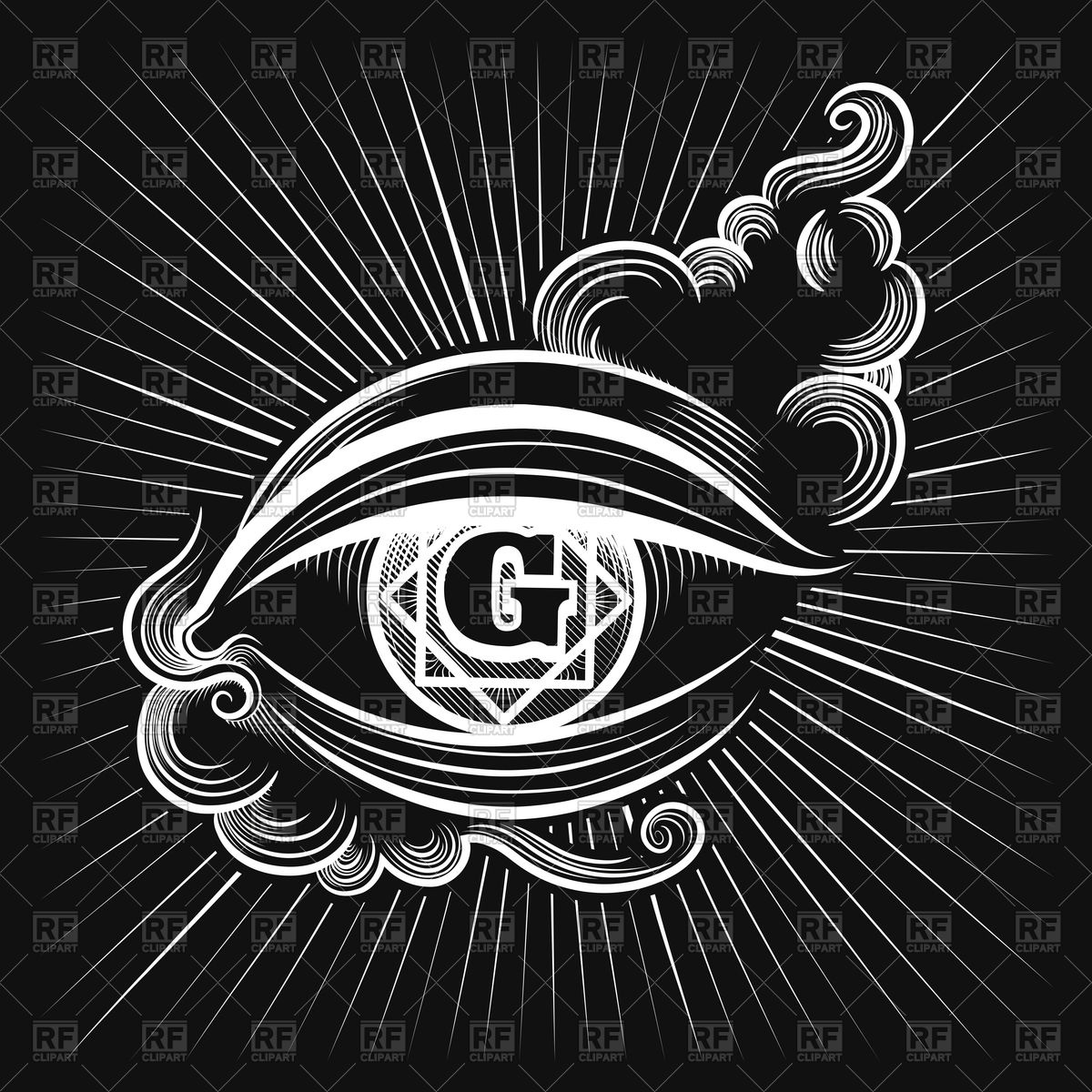 1200x1200 Egypt God Eye Or Spiritual Eye Vector Image Of Signs, Symbols