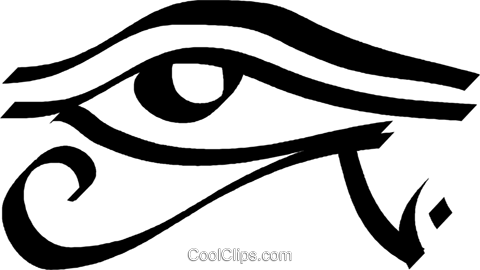 480x270 Egyptian Eye Royalty Free Vector Clip Art Illustration