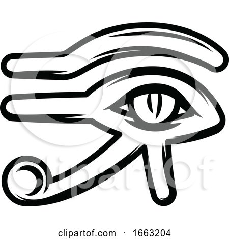 450x470 Black And White Egyptian Eye Of Horus