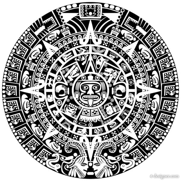 600x600 Designer Egyptian Style Pattern Vector Material