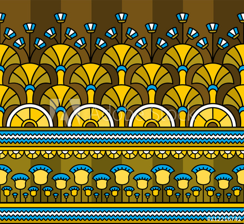 500x458 Egyptian Ornament Egyptian Pattern Seamless Pattern In Egyptian