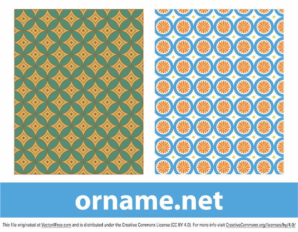 580x453 Free Two Vector Egyptian Patterns Files, Vectors Graphics