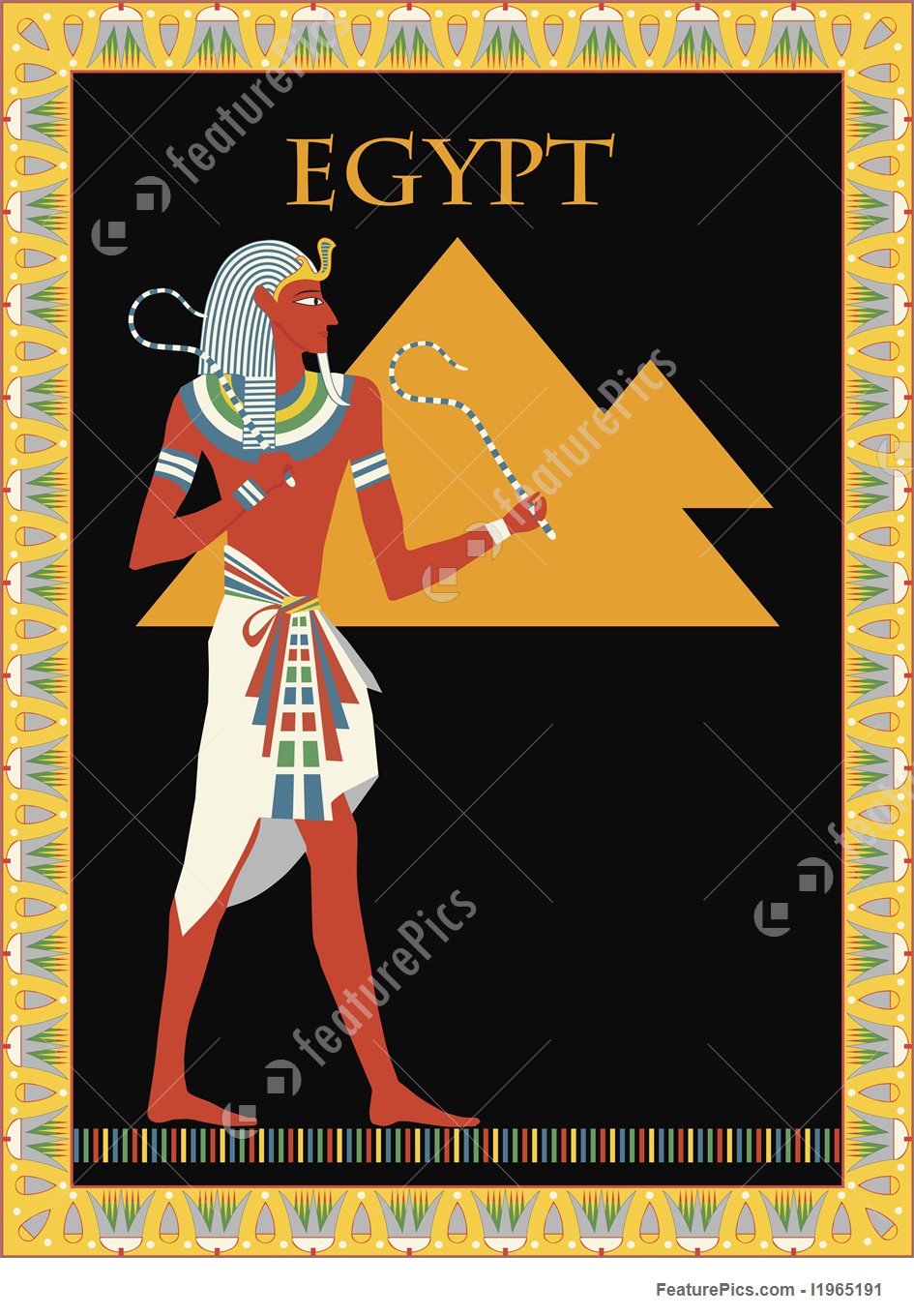 945x1360 Egyptian Vector Background