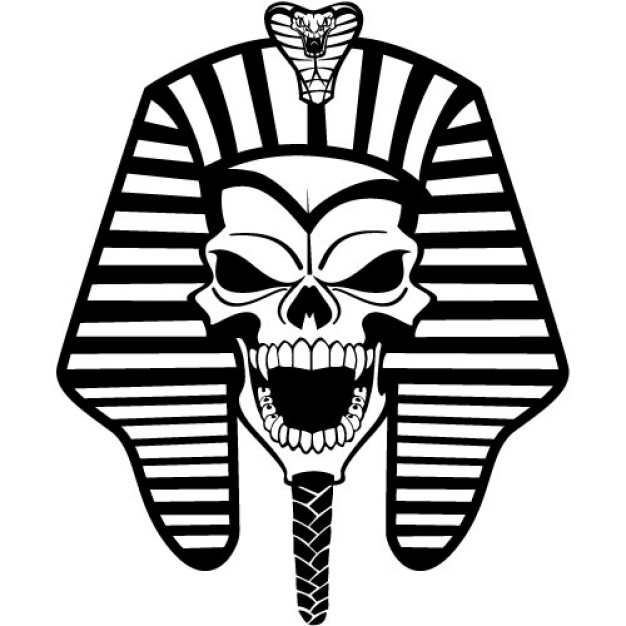 626x626 The Egyptian Pharaoh Avatar Front View Silhouette Material