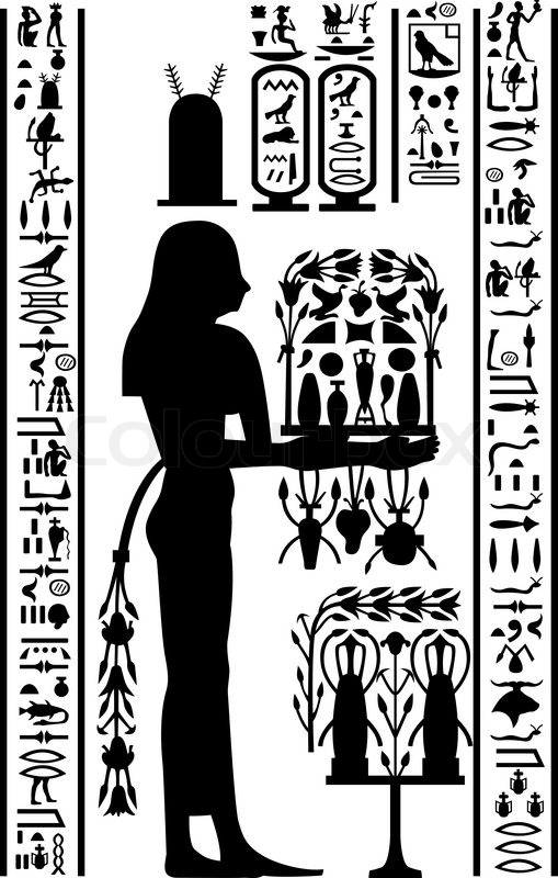 Egyptian Hieroglyphs And Fresco Vector Stock Vector Colourbox 509x800 Egyptian Hieroglyphs And Fresco Vector Stock Vector Colourbox