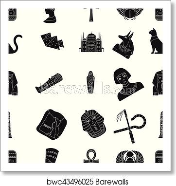 Ancient Egypt Pattern Icons In Black Style Big Collection 362x382 Ancient Egypt Pattern Icons In Black Style Big Collection