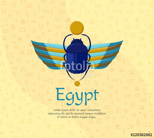 Egyptian Bug Beetle With Wings Symbolism Of Ancient Egypt 500x448 Egyptian Bug Beetle With Wings Symbolism Of Ancient Egypt