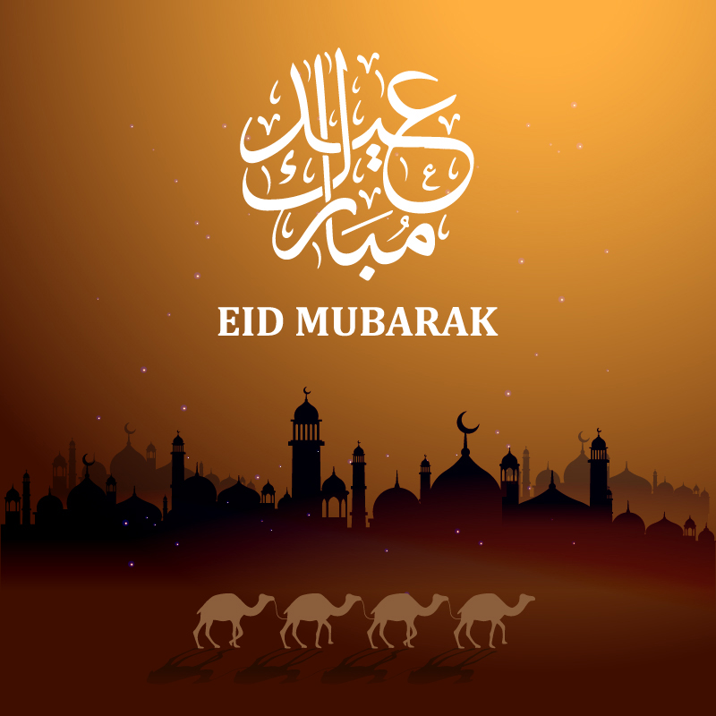 Brown Eid Mubarak Card Design Free Vector Download 800x800 Brown Eid Mubarak Card Design Free Vector Download
