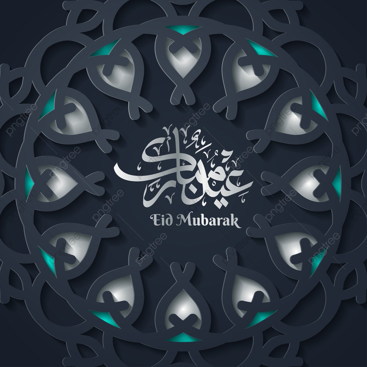 1200x1200 Eid Mubarak Greeting Card Template Islamic Vector Design