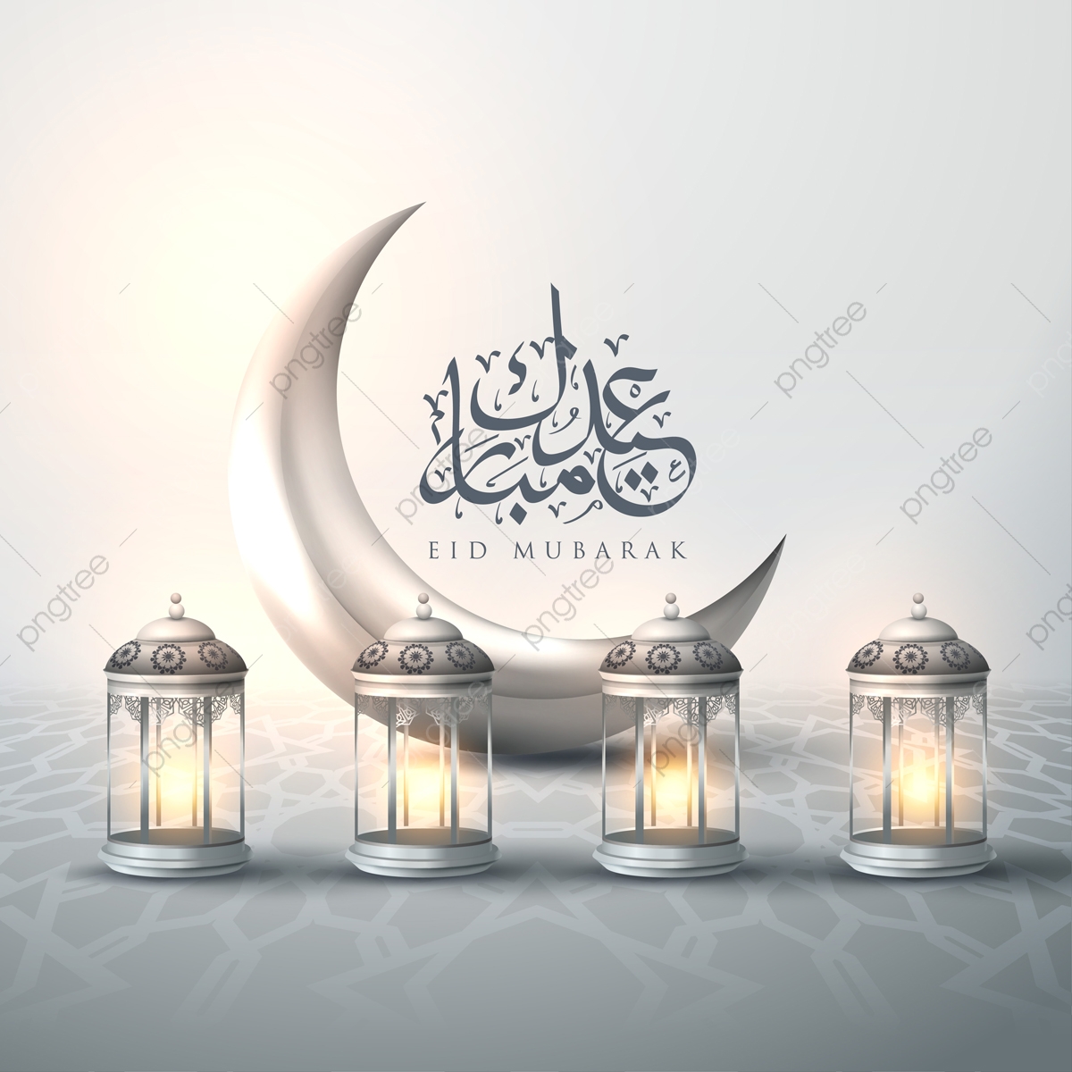 1200x1200 Greeting Card Template Islamic Vector Design For Eid Mubarak, Eid