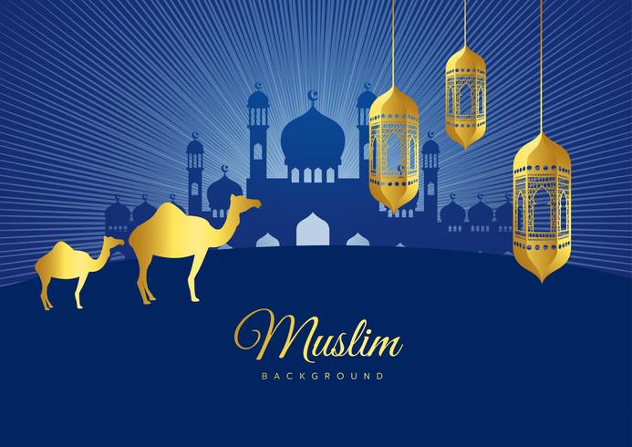 693x490 Vector Illustration Of Eid Mubarak Islamic Holiday Greeting Card