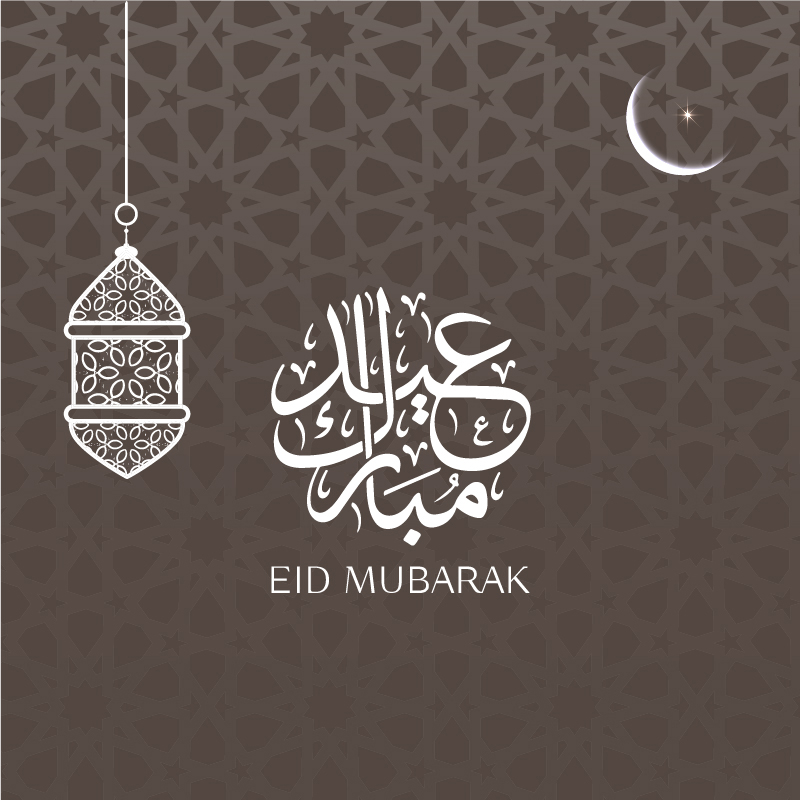 800x800 Eid Mubarak Greeting Card Design Free Vector Download