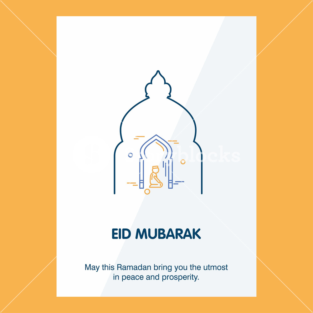 1000x1000 Eid Mubarak Vector Background Greeting Card Calligraphy Of Happy