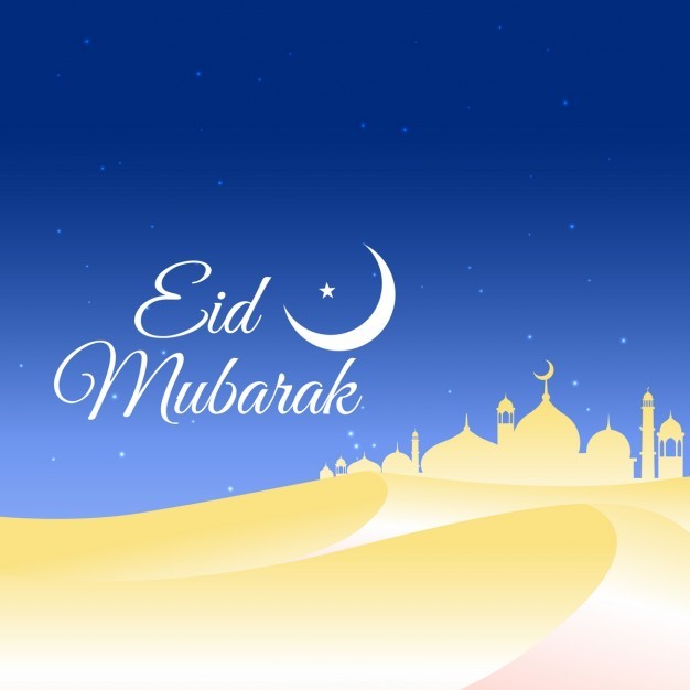 626x626 Beautiful Eid Mubarak Background Vector Free Download