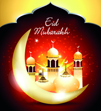 334x368 Eid Mubarak Free Vector Download