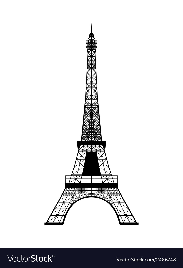 Eiffel Tower Silhouette Vector 738x1080 Eiffel Tower Silhouette Vector