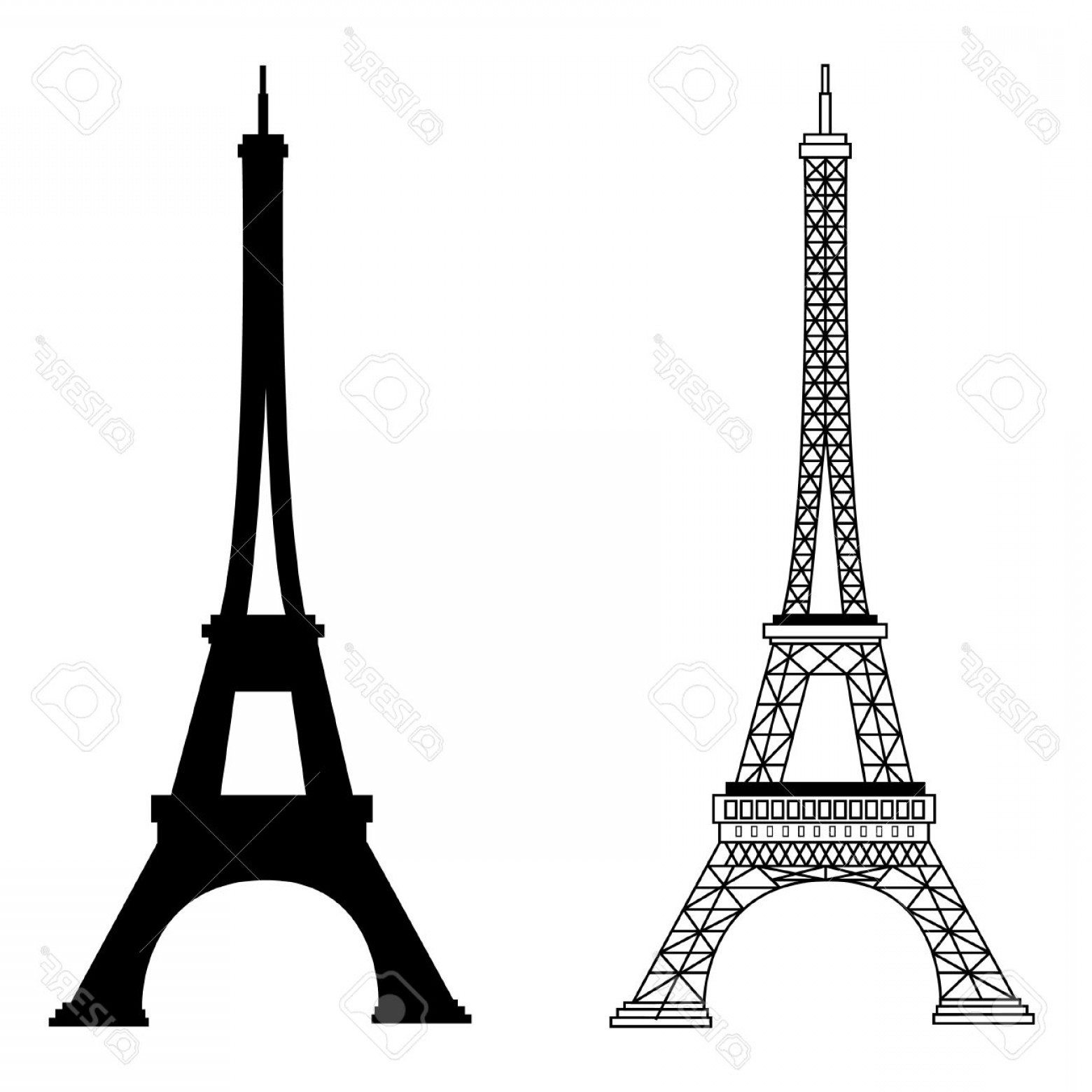 Photostock Vector France Famous Construction Eiffel Tower Vector 1560x1560 Photostock Vector France Famous Construction Eiffel Tower Vector