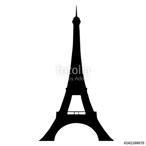 Vector Illustration Of Eiffel Tower In Paris, Isolated Over White 500x500 Vector Illustration Of Eiffel Tower In Paris, Isolated Over White