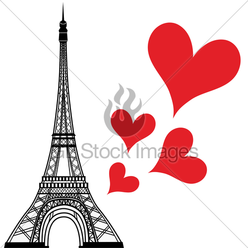 Paris Town In France Love Heart, Eiffel Tower Vector Vale Gl 500x500 Paris Town In France Love Heart, Eiffel Tower Vector Vale Gl