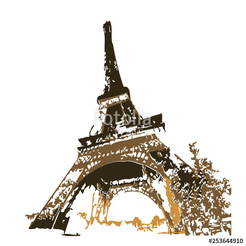 The Eiffel Tower Vector Stock Image And Royalty Free Vector 500x500 The Eiffel Tower Vector Stock Image And Royalty Free Vector