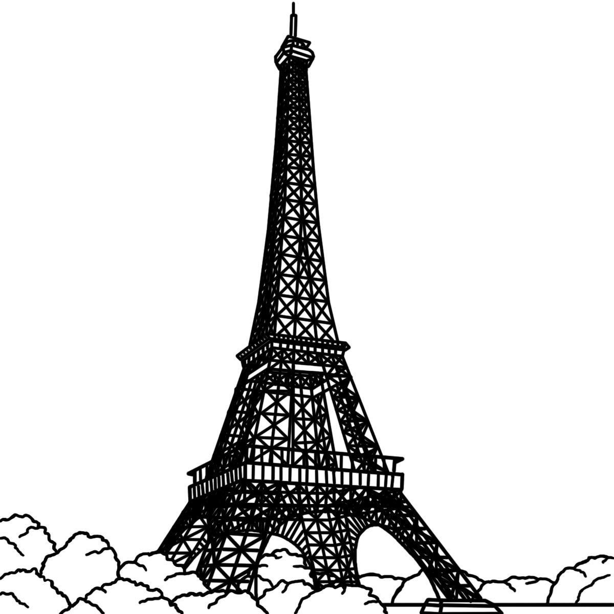 Eiffel Tower Vector Art